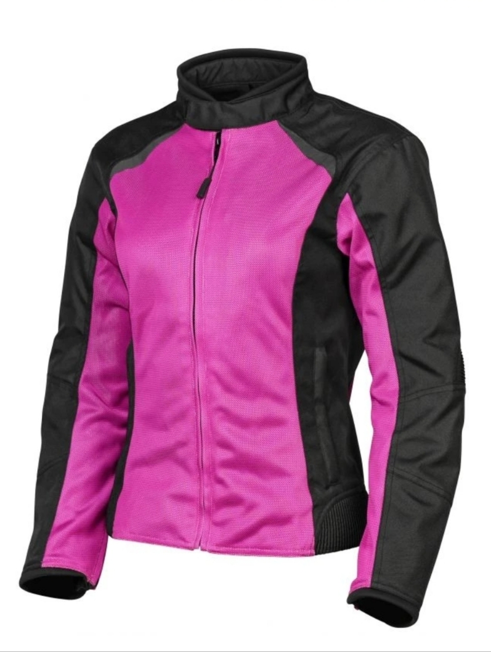 Women's Pink and Black Performance Bomber Jacket